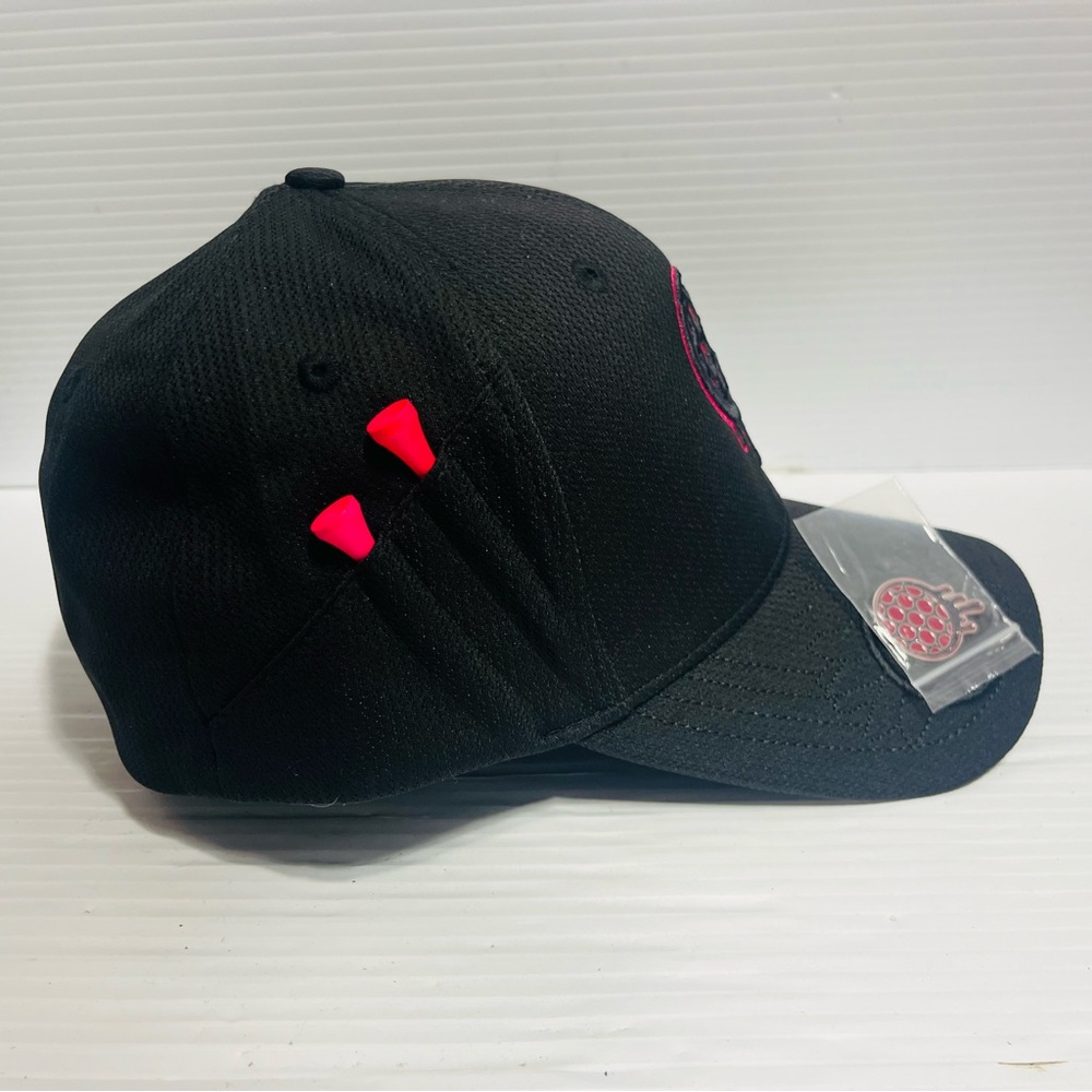 Bonk Golf Men’s Fitted Golf Hat w/Tee Holder & Magnetic Ball Marker Size - M-L - Picture 5 of 9